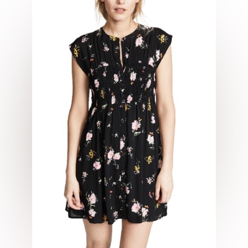 Free people Greatest Day Smocked Mini Dress